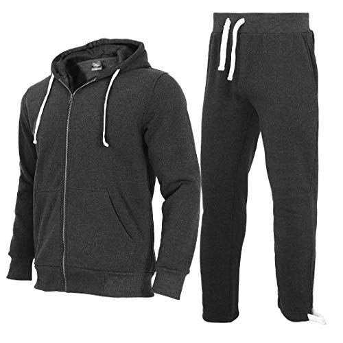 R Rambler 1985 Tracksuit For Big And Tall Men Sportwear Fleece Hoodie Outfit Heavyweight Athletic Sweatsuits Jogging Suits Set(Charcoal Grey,2Xl) #TOP28