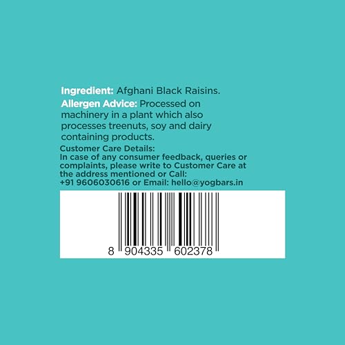 Image of Yogabar Premium Black Raisins 500 grams| Kishmish |Munakka |Source of Fibre