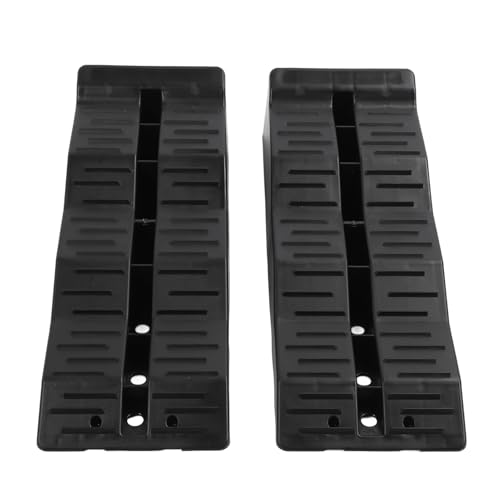 Fdit RV Leveling Ramps, Anti Slip Texture Leveling Ramps with 11000LBS Load Capacity for Travel Trailer Campers Truck Wheel Chock