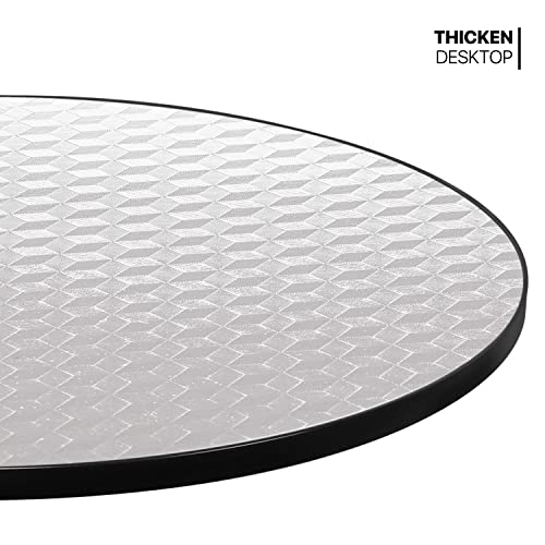 Monibloom Bar Table Kitchen Dining Table High Top Table For Home Balcony Indoor Outdoor Bistro Table 27.5''- 36" Height-Adjustable Round Cocktail Table, Silver #TOP5