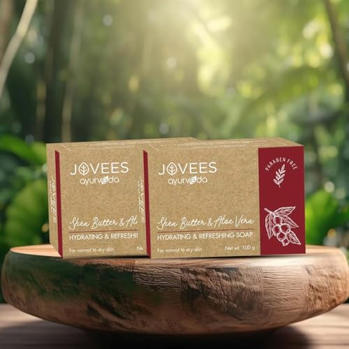 Image of Jovees Herbal Shea butter & Aloe Vera Hydrating & Refreshing Soap 100G (Pack of 2)