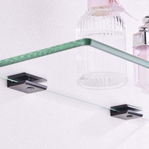 Orhemus 4Pcs Adjustable 304 Stainless Steel Glass Clamp Clip Shelf Brackets Holder Support 0.23"-0.35" thumb #5