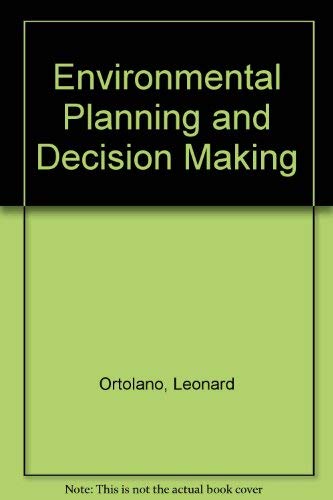 Environmental Planning and Decision Making 0471870714 Book Cover