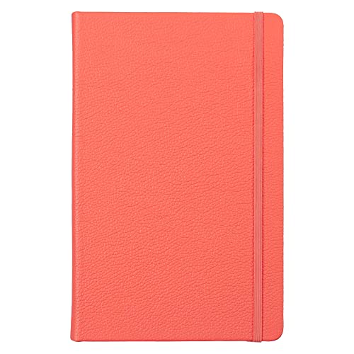 Carnet en cuir rouge corail Inspire : votre journal de bord grand format