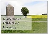 Größe: 53 x 80 mm Kilometerstein Brandenburg Kühlschrankmagnet
