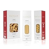 Eataly Dinner for Two Pasta Bundle Pack- Linguini, Antichi Fusilli & Rigatoni 3-500g (17 oz.) Boxes- 1 Each