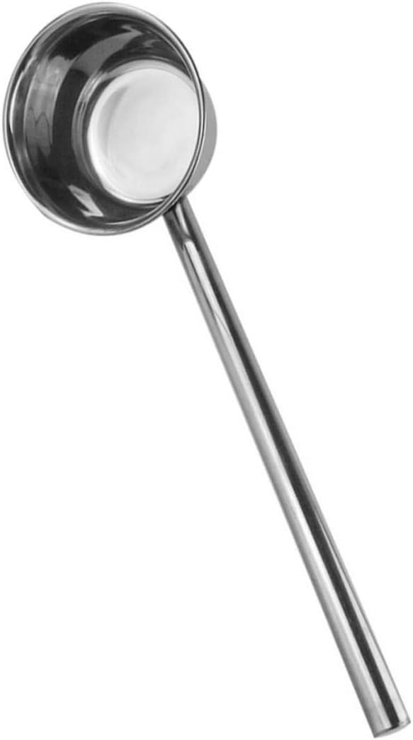 ABOOFAN Stainless Steel Ladle Long Handle Thickened Kitchen Water Scoop for Soup and Noodles 1-Piece Sturdy Cooking Utensil for Home and Catering