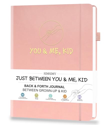 Just Between You and Me, Kid - A Back & Forth Journal Memory Book for Grown-Up & Kid, Adults & Kids to Strengthen Bond & Communication, Parent Child Journal with Interactive Prompt Questions, Gift for Girls Boys Age 6-12