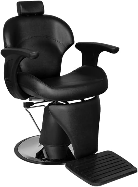 ACTIVE SHOP Gabbiano Igor Sillón de Barbero Moderno Profesional Negro