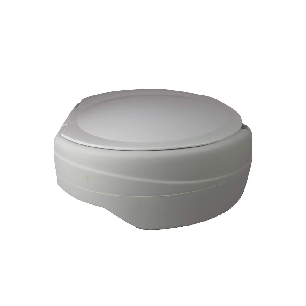 Obea - Rialzo per WC morbido, 11 cm, con coperchio