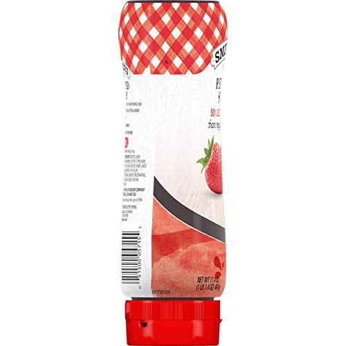 Smucker's Reduced Sugar Strawberry Squeezable Fruit Spread, 17.4 Oz Bottle #TOP2