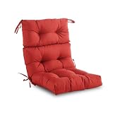 YOOZEKU Outdoor/Indoor High Back Chair Cushion,Waterproof All-Weather Stuffed High Rebound Foam Adir