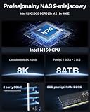 TERRAMASTER F2-425 Plus NAS Storage – 2-kieszeniowy Procesor Intel N150 Quad-Core, 8 GB Pamięci RAM DDR5, 2 Porty LAN 5GbE, 3 Gniazda M.2, Pamięć Sieciowa, Serwer Multimedialny (Bez Dysków)