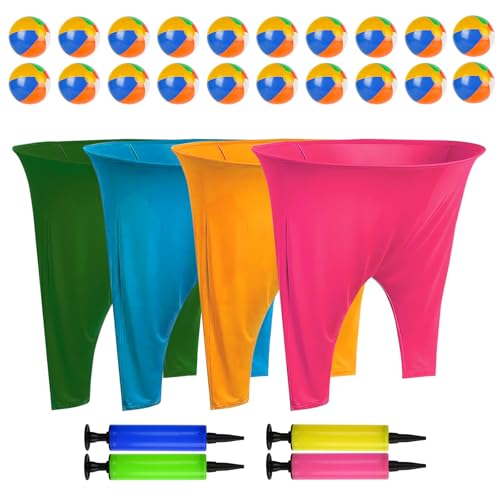 Granny Pants Yard Game 4PCS Granny Pants with 20 Bouncy Balls & 4 Pumps