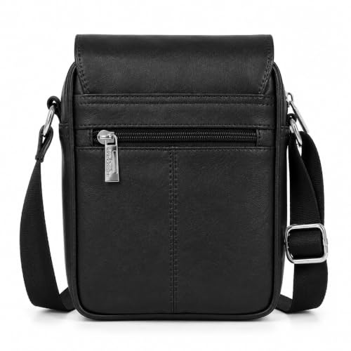 Image of Allen Cooper Premium Leather Sling Bag for Men | Crossbody Messenger Bag with Adjustable Shoulder Strap | Travel Organizer Shoulder Bag for Daily Use, Office & Outdoor Carry