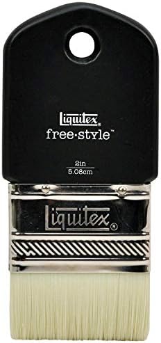 Liquitex 1301002 Free Style XL Artist - Pędzel, trwały, stabilny wymiarowo wykonany z włókna syntetycznego dla pełnej kontroli podczas nakładania farby - Paddle Brush - 2 cale