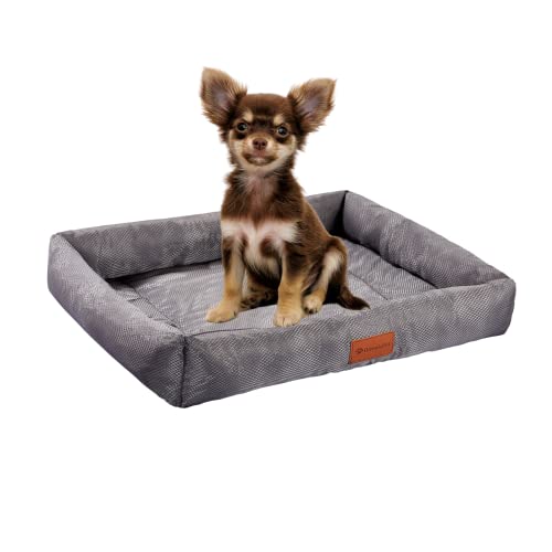 ORIONISPET Haustierbett für Hunde und Katzen-Hundebett-Kissenmatte für Hundebox- Kissenmatte für Hundebox -Maschinenwaschbar und Schnell Trocknend-Mit Rutschfestem Boden-50cmx40cmx8cm (S) Cover