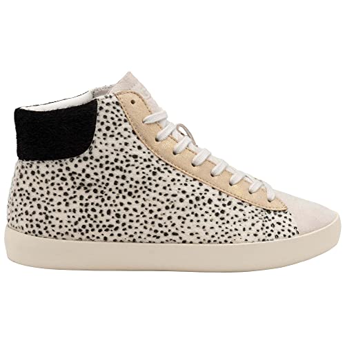 Gola Damen Nova High Oasis Sneaker, Off White/Cheetah, 37 EU