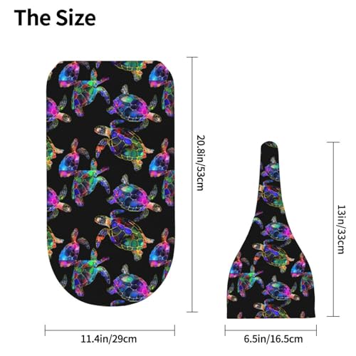 Image of Sea Turtle Newborn Swaddle Blanket with Beanie Set Soft Baby Sack Stretch Adjustable Swaddle Wraps Receiving Blankets