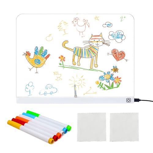 Tableau LED brillant pour Doodle pour finir les dessins sans fatigue visuelle sur le bureau