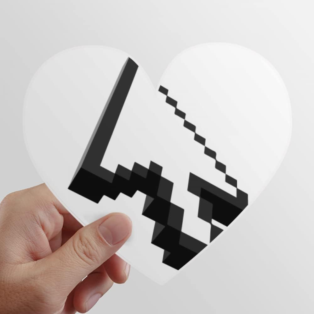 N/A Mosaic Game Nostalgia Art Deco Fashion Heart Vinyl Sticker Bicycle Bottle Decal