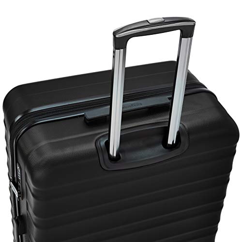 Amazon Basics Hardside Spinner Suitcase Luggage With Wheels - 20-Inch, 28-Inch, Black #TOP4