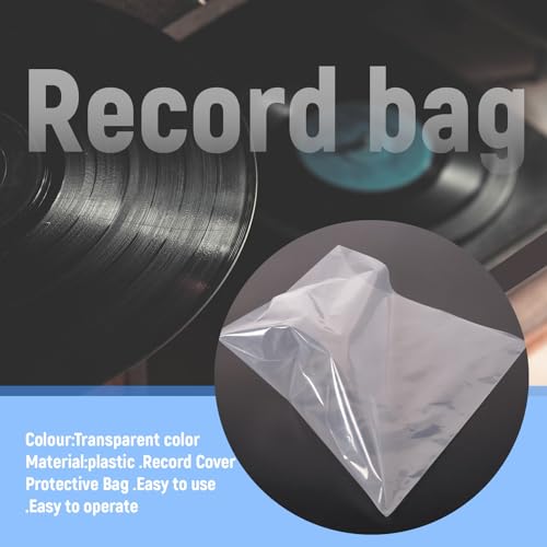 Gokoti 30 flache Tasche mit offener Oberseite, 6,7 ml, robuste Abdeckung aus Kunststoff, Vinyl-Schallplatte, Außenhülle für 12 Zoll (30,5 cm) Doppel/Gatefold 2LP 3LP 4LP