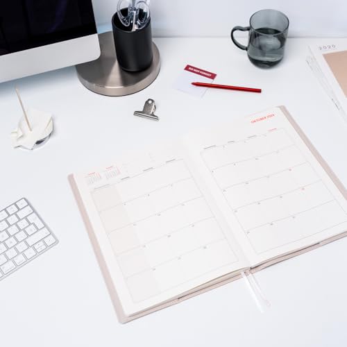 Grupo Erik Calendario 2026, agenda A4, planificador de negocios, color beige, 21 x 29,7 cm, calendario anual 2026, A4 en alemán - imagen 3