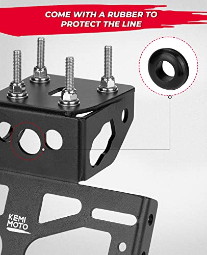 Kemimoto 2023 Fender Eliminator Kits For Z125 Pro Z125 2017 2018 2019 2020 2021 2022 2023 License Plate Holder #TOP2