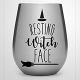 calcomanía de vinilo para coche, diseño de bruja en reposo, decoración para ventana, parachoques, portátil, paredes, computadora, vaso, taza, teléfono, camión, accesorios de coche