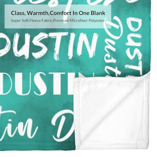 Name Blanket Personalized Name Blanket Customized Blanket with Name Text for Adult Kid Birthday Christmas Mothers Fathers Valentines Day Gift