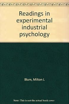 Hardcover Readings in Experimental Industrial Psychology Book