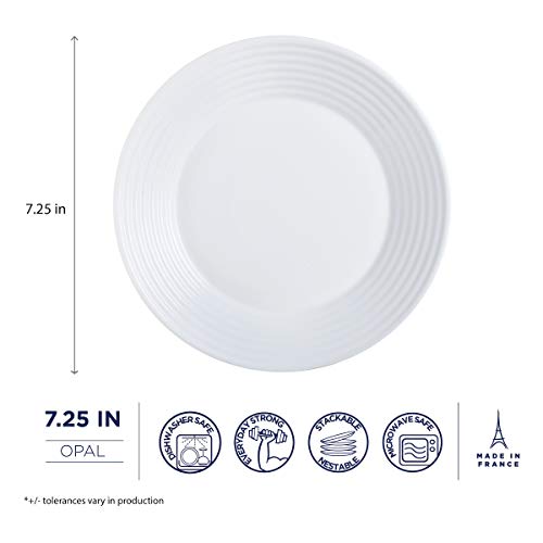 Luminarc P2169 Harena 7.25" Dessert Plate, Set Of 6, Set, 1, White #TOP5