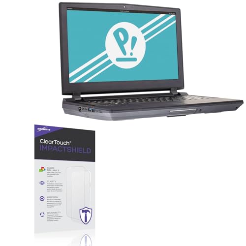 BoxWave Screen Protector Compatible With System76 Serval WS (17 in) - ClearTouch ImpactShield (2-Pack), Impenetrable Screen Protector Flexible Film