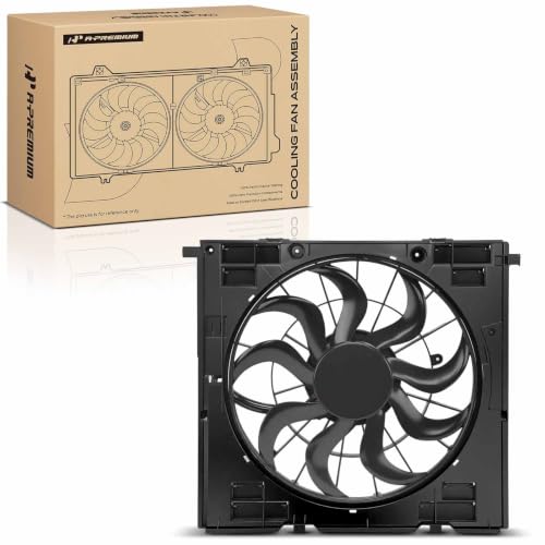 A-Premium Engine Radiator Cooling Fan Assembly with Shroud & Motor