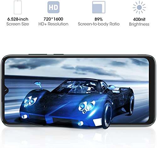 Blackview A55 Unlocked Phones, 6.5\" HD+ Waterdrop Screen, 3GB+16GB/SD 128GB Android Phone, 4780mAh Battery Smart Phone, 8MP Camera, 3 Card Slots, 4G Dual SIM Phone, Support AT&T, T-Mobile, Cricket - Thumbnail 2