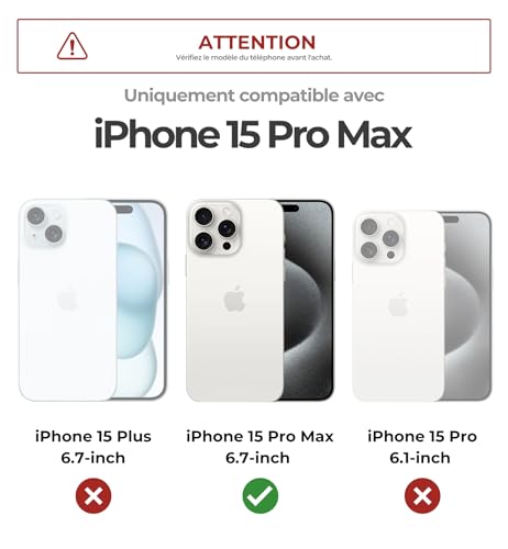Coque iPhone 15 Pro Max idéale pour les voyages et loisirs extérieurs