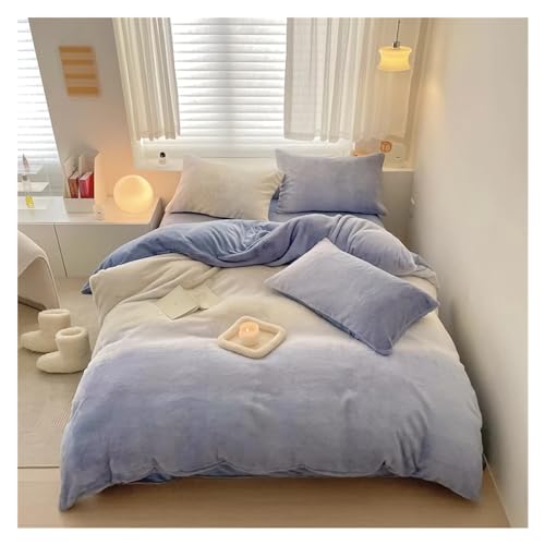 Couverture de couette rose en peluche anti-froid pour dormir au chaud dans un lit King et Queen
