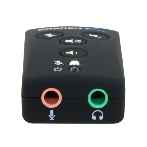 image for SABRENT USB 2.0 External Surround Sound Adapter - Add Sound to a Deskt