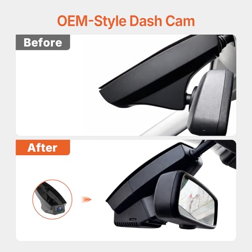 BMW Dash Cam for BMW 1/3/5/7 Series X1/3/5/6 X5M M3 E Chassis, 4K Wireless Dash Camera, HDR, OEM Style, No Visible Wires, WiFi & App, Parking Mode, Plug and Play, Breeze Installation, 64GB Card by ONESTOPGUARD - Image 2