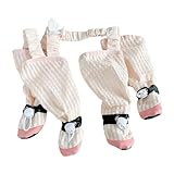 Pet Anti Dirt Shoes, Outdoor Pants with Suspenders Slip Paws Protector Dirt Pants for Dog