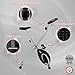 Ultrasport Unisex F-Bike Advanced, pantalla LCD, entrenador casero plegable, niveles de resistencia...