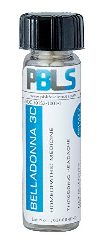 Belladonna 3C, 96 Pellets, Homeopathic Product by Paramesh Banerji Life Sciences, Made in USA