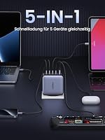 UGREEN Nexode USB C Ladegerät 100W, 5-Port, Mehrfach Schnellladegerät – Ansicht 3