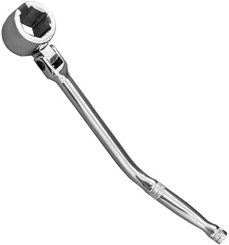 7/8" 22mm Oxygen Sensor Wrench, O2 Sensor Socket Removal Tool with Contour Handle & Flexible Head, Forged Steel Swivel Head Wrench for Oxygen Sensors Removal & Installation