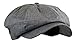 Men's Linen 8 Panel Applejack Gatsby Newsboy Ivy Hat (Grey)