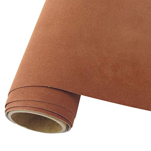 Film adhésif de vinyle de protection contre les rayures en velours café pour tableau de bord