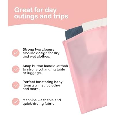 ALVA Waterproof Leakproof Wet Dry Bag 2-Pack | Reusable for Swim, Baby Clothes, Diapers & Travel 2LK07