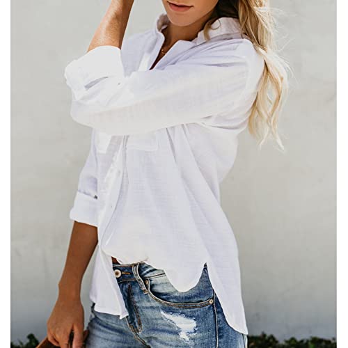 Blusa de fechamento com botão superior com gola virada para baixo bolso moda casual namoro festa fem