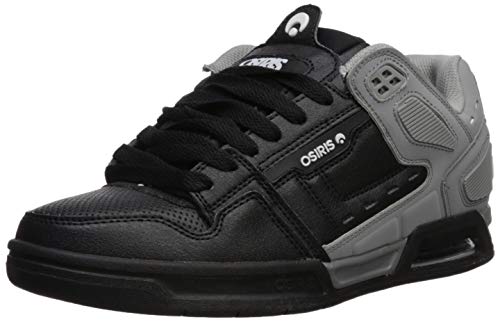 Image of Osiris Men's Peril Skate Shoe, Grey/White/Black, 5 UK